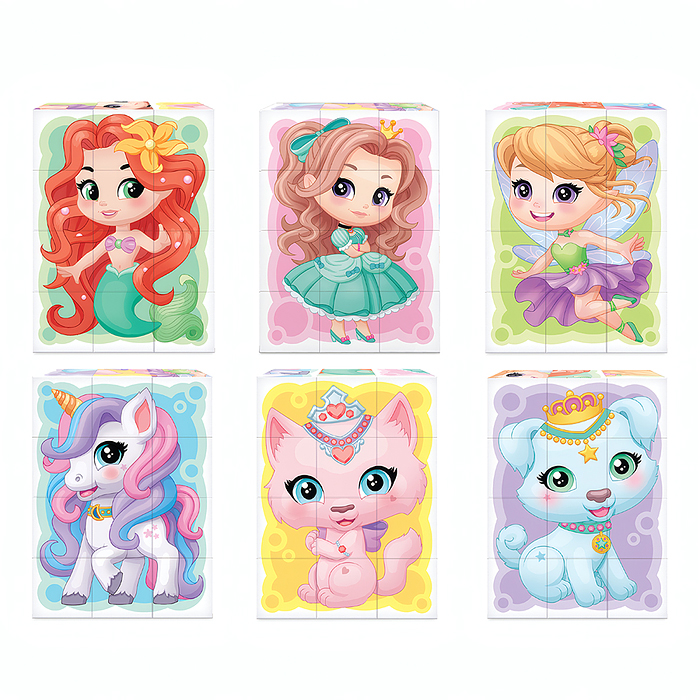 Кубики "Маленькая принцесса" 12 шт Baby Toys