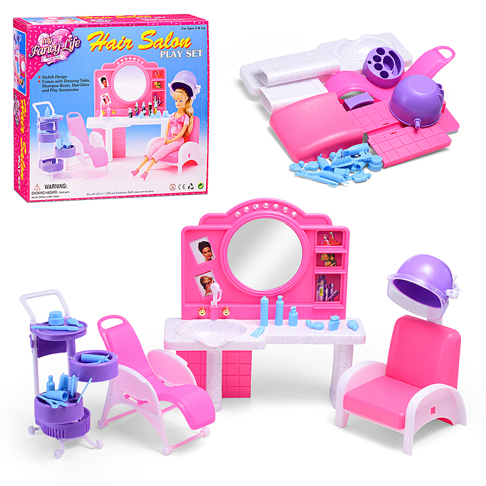 Набор мебели для кукол 96009 "Салон красоты" в коробке 