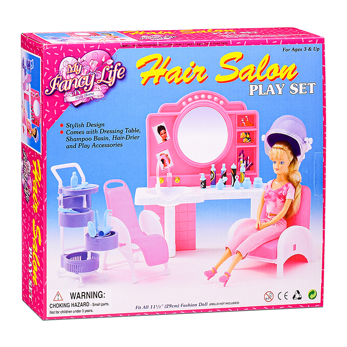 Набор мебели для кукол 96009 "Салон красоты" в коробке 