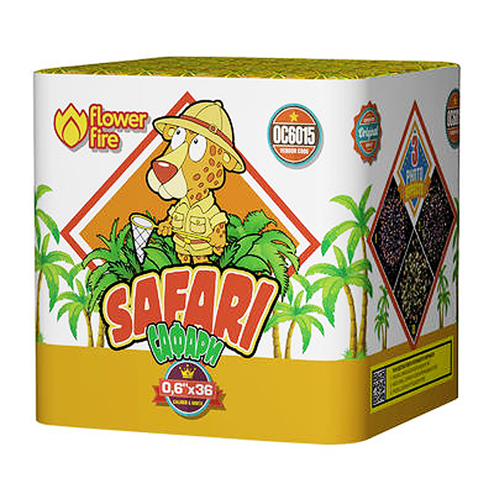 Батарея салютов "Сафари" (0,6" х 36 залп.) 