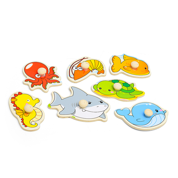 Пазл-вкладыш D0333 "Морской мир"