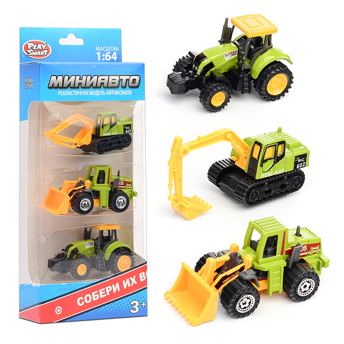 Фото к товару Набор техники 6389-2 "Мини Авто" сельскохозяйственная, в коробке Набор техники 6389-2 "Мини Авто" сельскохозяйственная, в коробке