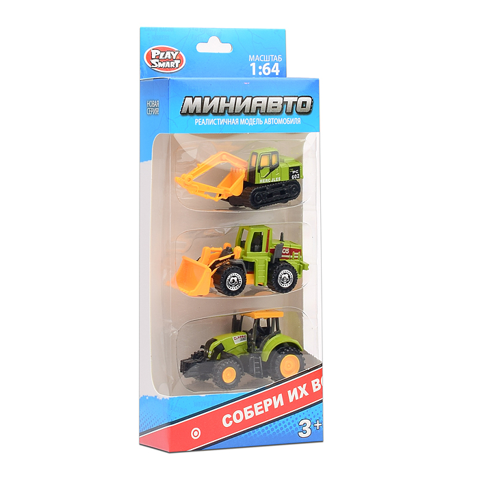 Фото к товару Набор техники 6389-2 "Мини Авто" сельскохозяйственная, в коробке Набор техники 6389-2 "Мини Авто" сельскохозяйственная, в коробке