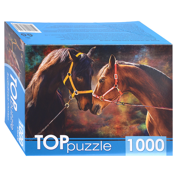 Пазлы 1000 TOPpuzzle "Влюблённые лошади" Пазлы 1000 TOPpuzzle "Влюблённые лошади"