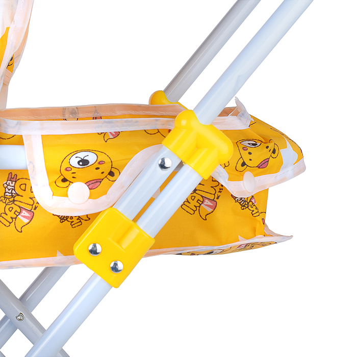 Фото к товару Коляска для кукол 8816-A (металлическая, складная, прогулочная с капюшоном, цвет желтый) в пакете Коляска для кукол 8816-A (металлическая, складная, прогулочная с капюшоном, цвет желтый) в пакете