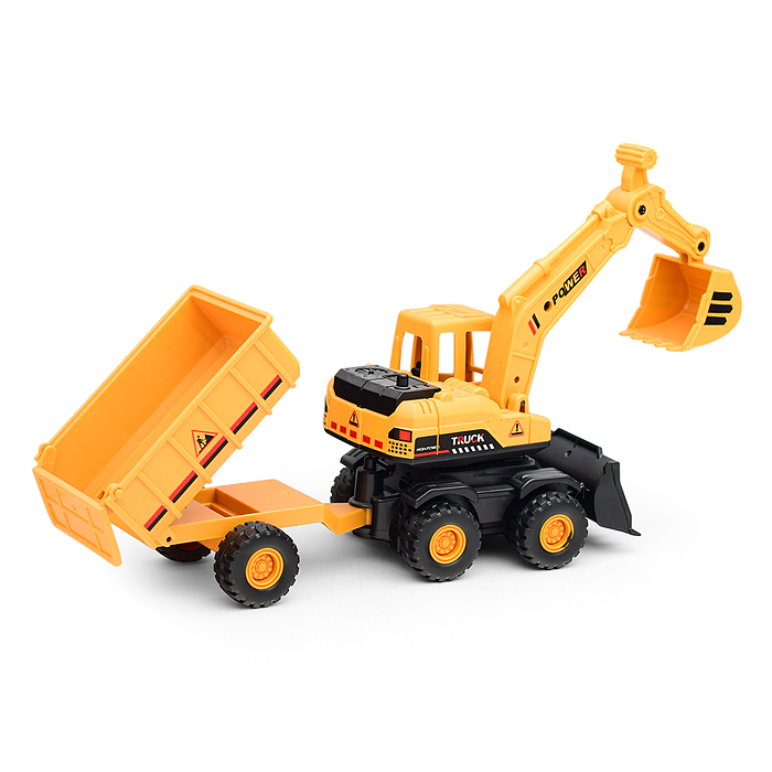 Фото к товару Машина BHX825 "Эскаватор с прицепом-2" в коробке Машина BHX825 "Эскаватор с прицепом-2" в коробке