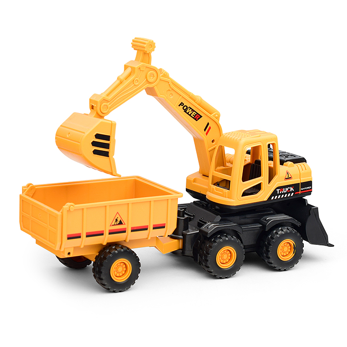 Фото к товару Машина BHX825 "Эскаватор с прицепом-2" в коробке Машина BHX825 "Эскаватор с прицепом-2" в коробке