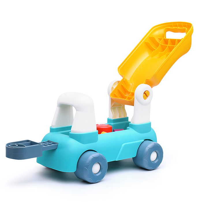 Каталка 6064 "Паровозик" зеленая, в коробке