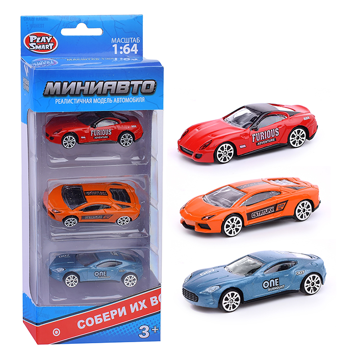 Набор машин 6389-A "СпортСити" в коробке