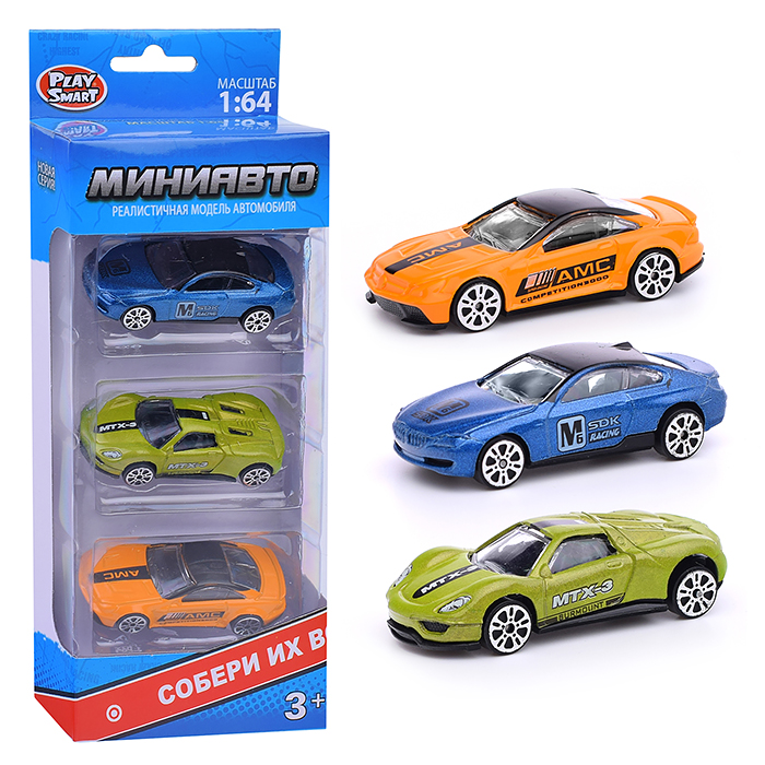 Набор машин 6389-A "СпортСити" в коробке