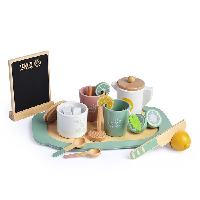 Фото к товару Набор посуды D1834 "Лимонное чаепитие" Набор посуды D1834 "Лимонное чаепитие"