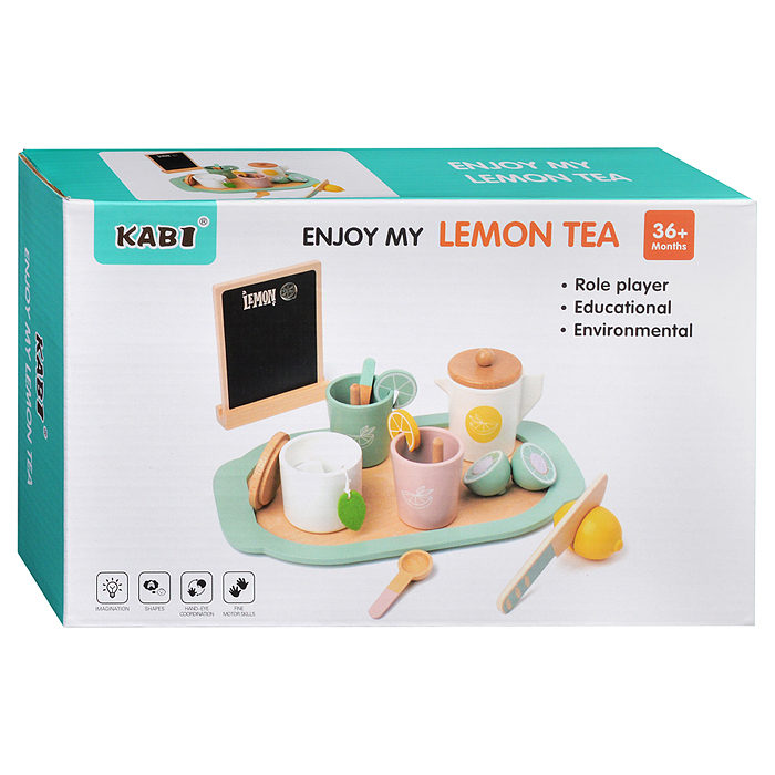 Фото к товару Набор посуды D1834 "Лимонное чаепитие" Набор посуды D1834 "Лимонное чаепитие"