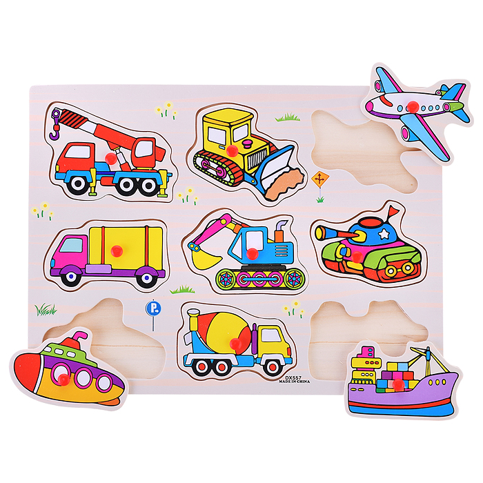 Фото к товару Пазл-вкладыш D1722 "Транспорт" Пазл-вкладыш D1722 "Транспорт"