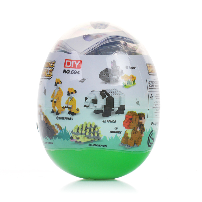 Конструктор 694 "Фигурки: Дикие животные " в коробке