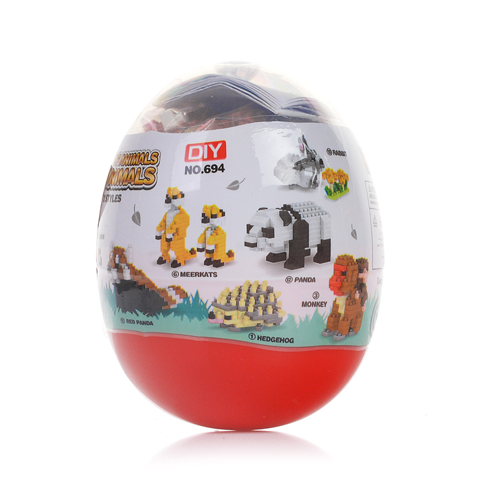 Конструктор 694 "Фигурки: Дикие животные " в коробке