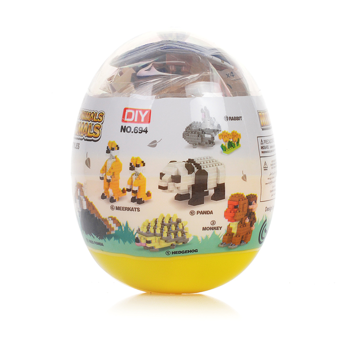 Конструктор 694 "Фигурки: Дикие животные " в коробке