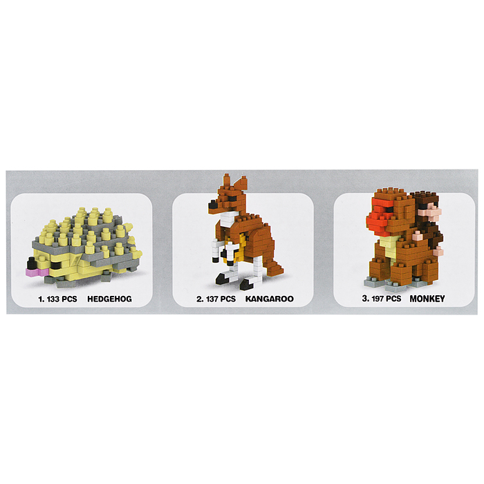Конструктор 694 "Фигурки: Дикие животные " в коробке