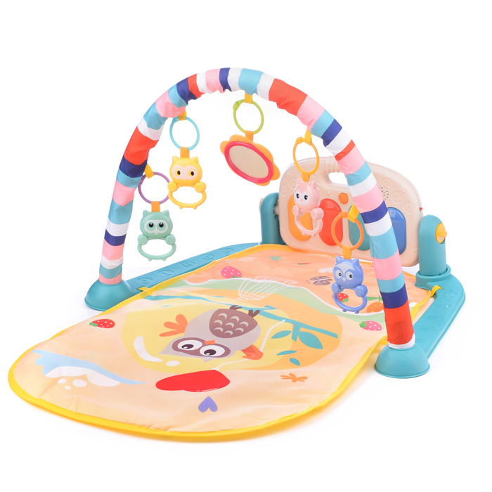 Коврик развивающий HE0650 "Совушки" в коробке (синий)