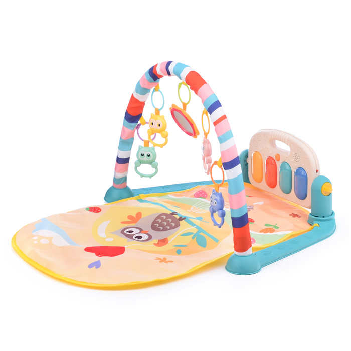 Коврик развивающий HE0650 "Совушки" в коробке (синий)