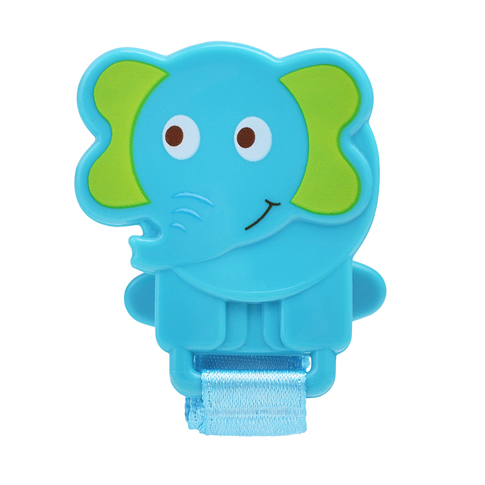 Соска-пустышка силиконовая классическая, нагубник-бабочка, с прищепкой "Африка" ассорти, 0+