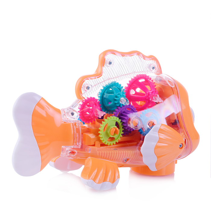 Рыбка YJ-3034 (свет, звук) на батарейках, в коробке