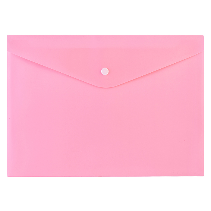 Папка-конверт на кнопке "Pastel" A4 (330x235 мм) 180 мкм, непрозрачная, 5 пастельных цветов