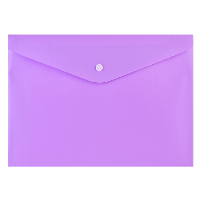 Папка-конверт на кнопке "Pastel" A4 (330x235 мм) 180 мкм, непрозрачная, 5 пастельных цветов