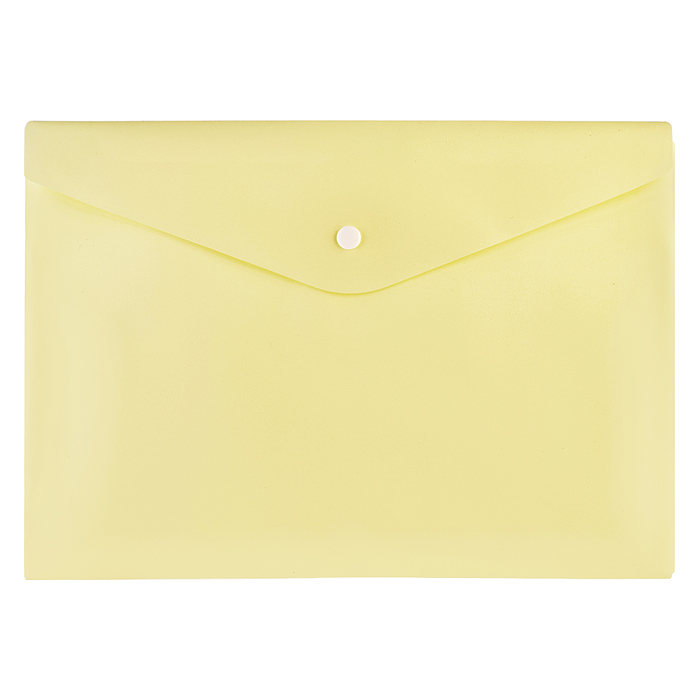 Папка-конверт на кнопке "Pastel" A4 (330x235 мм) 180 мкм, непрозрачная, 5 пастельных цветов