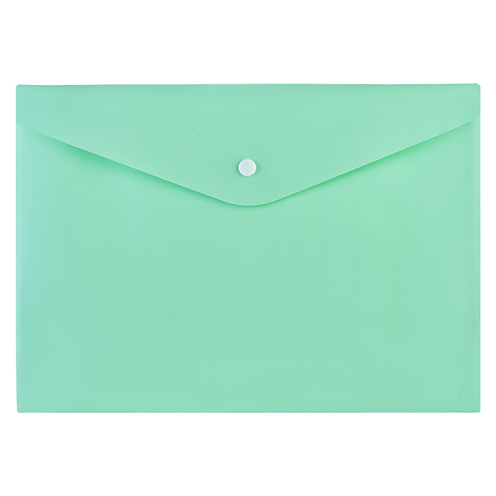 Папка-конверт на кнопке "Pastel" A4 (330x235 мм) 180 мкм, непрозрачная, 5 пастельных цветов