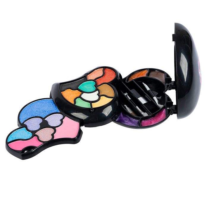 Набор детской декор. косметики Eva Moda, BOX 11,7х10,5х4,3 см; тени для век-14 шт.(11,62г),