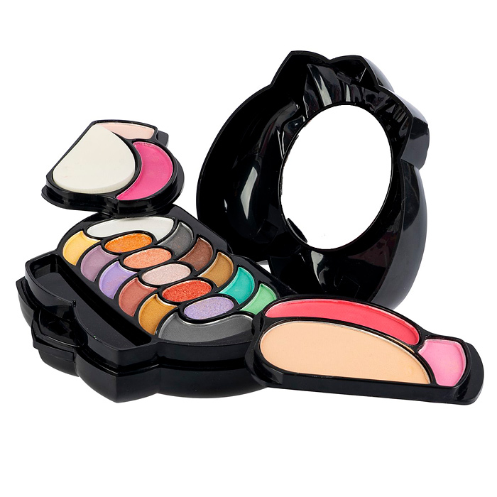 Набор детской декор. косметики Eva Moda, BOX 16,5х12,5х4,5 см; тени для век-17шт.(12,48г), 