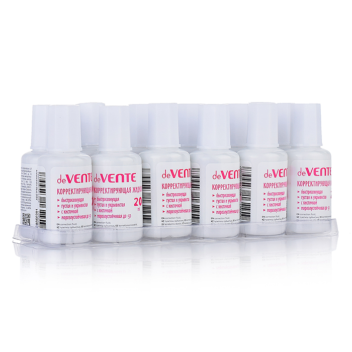 Корректирующая жидкость "School" 20 мл, быстросохнущая, укрывистая, для школьных тетрадей, 