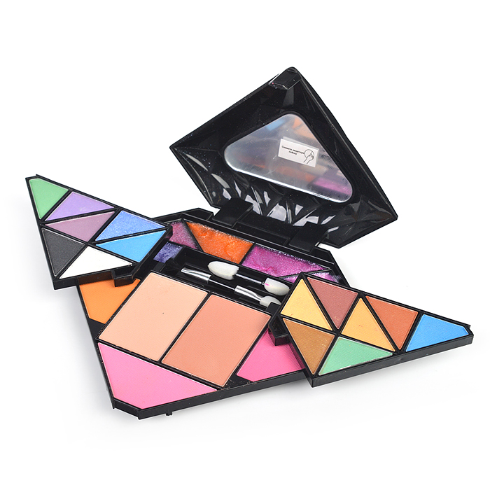 Набор детской декор. косметики BOX 14х12х4,2 см; тени для век-14шт.(13,12г), блес