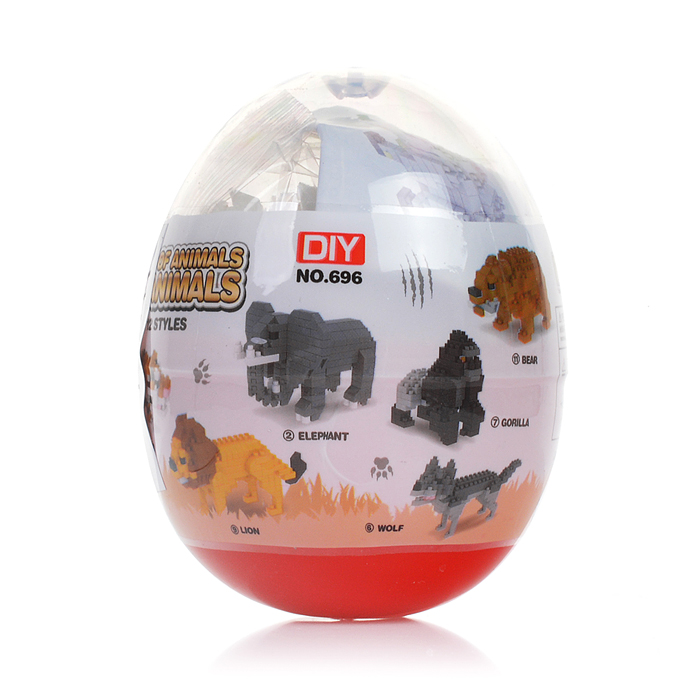 Конструктор 696 "Фигурки: Царство животных" в коробке