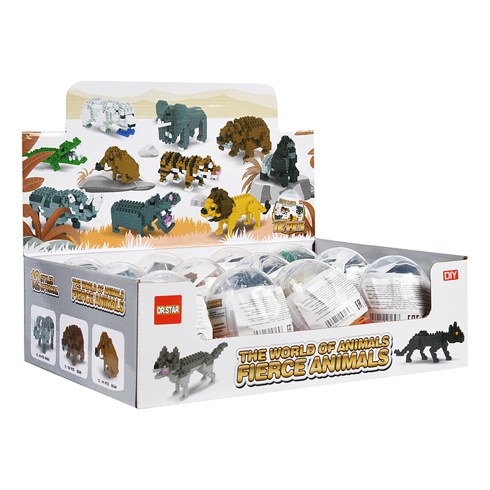 Конструктор 696 "Фигурки: Царство животных" в коробке