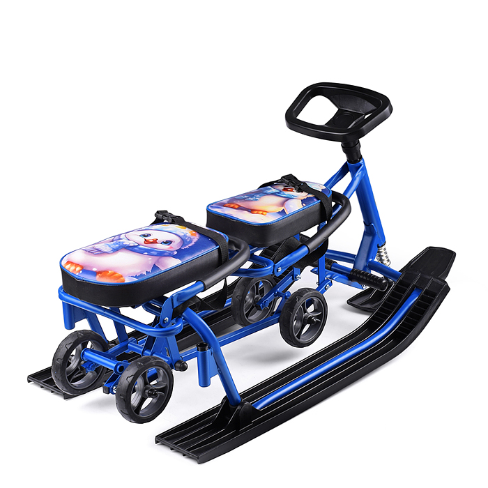 Игрушка Снегокат детский 507 "TWINS BABY Wheel" для двоих (Пингвинчики)