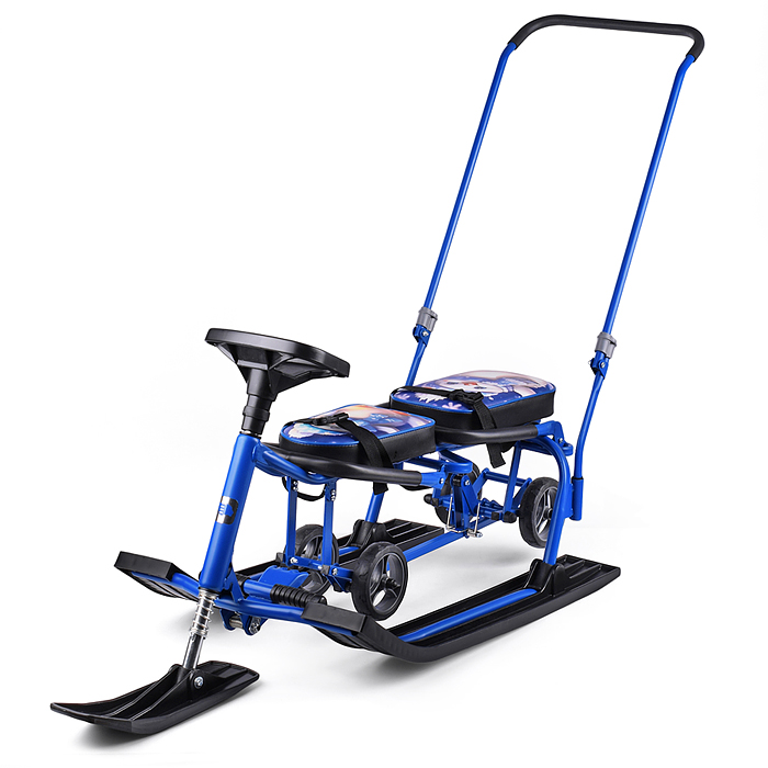 Игрушка Снегокат детский 507 "TWINS BABY Wheel" для двоих (Пингвинчики)