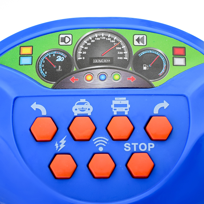 Руль 928 "Весело рулить" музыкальный, в пакете