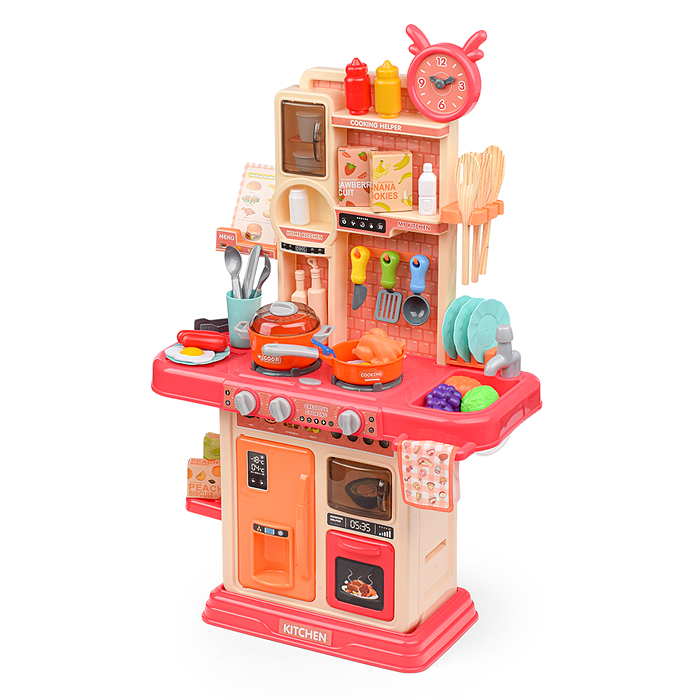 Фото к товару Игровой набор кухня MJL-803 "Любимая кухня" цвет розовый, в коробке Игровой набор кухня MJL-803 "Любимая кухня" цвет розовый, в коробке