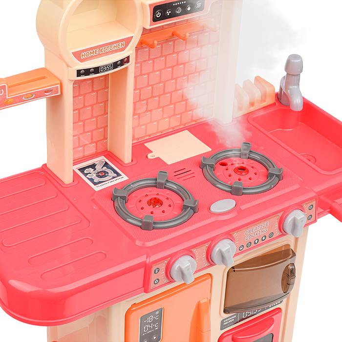 Фото к товару Игровой набор кухня MJL-803 "Любимая кухня" цвет розовый, в коробке Игровой набор кухня MJL-803 "Любимая кухня" цвет розовый, в коробке