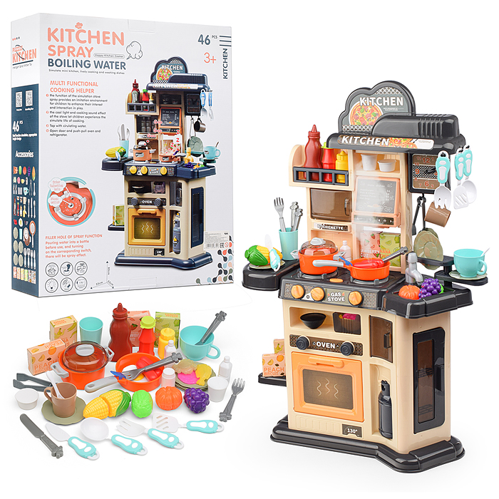 Игровой набор кухня MJL-911B "Мастер шеф" цвет серый, в коробке