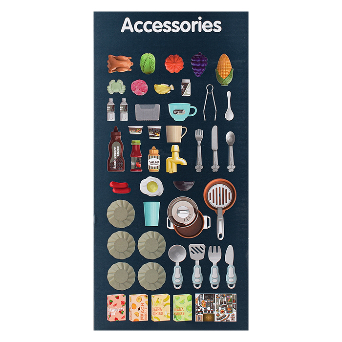 Фото к товару Игровой набор кухня MJL-911B "Мастер шеф" цвет серый, в коробке Игровой набор кухня MJL-911B "Мастер шеф" цвет серый, в коробке