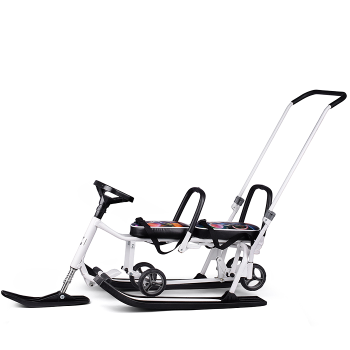 Игрушка Снегокат детский 507 "TWINS BABY Wheel" для двоих (Мышки)