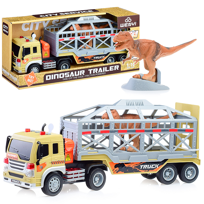 Машина WY571L "Мир динозавров" (свет, звук) на батарейках, в коробке