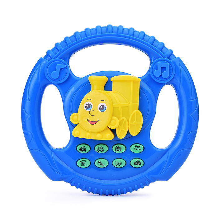 Руль 3280A-P "Паровозик" музыкальный, в пакете