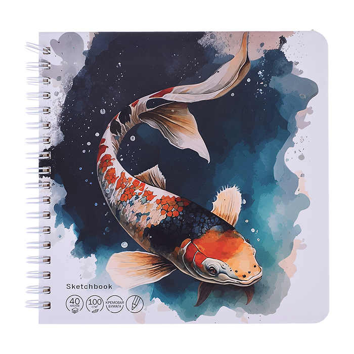 Скетчбук 40л. "Житель подводного мира"