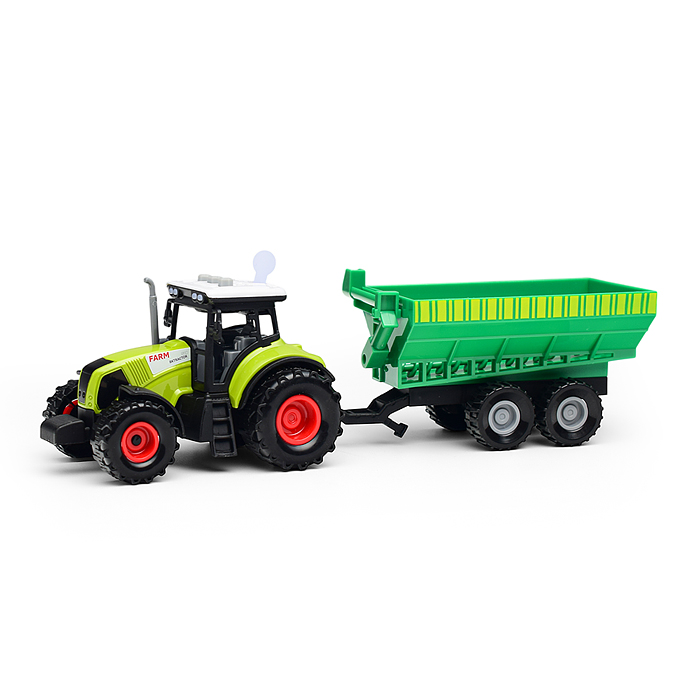 Трактор 550-3E "Фермер" с прицепом, в коробке