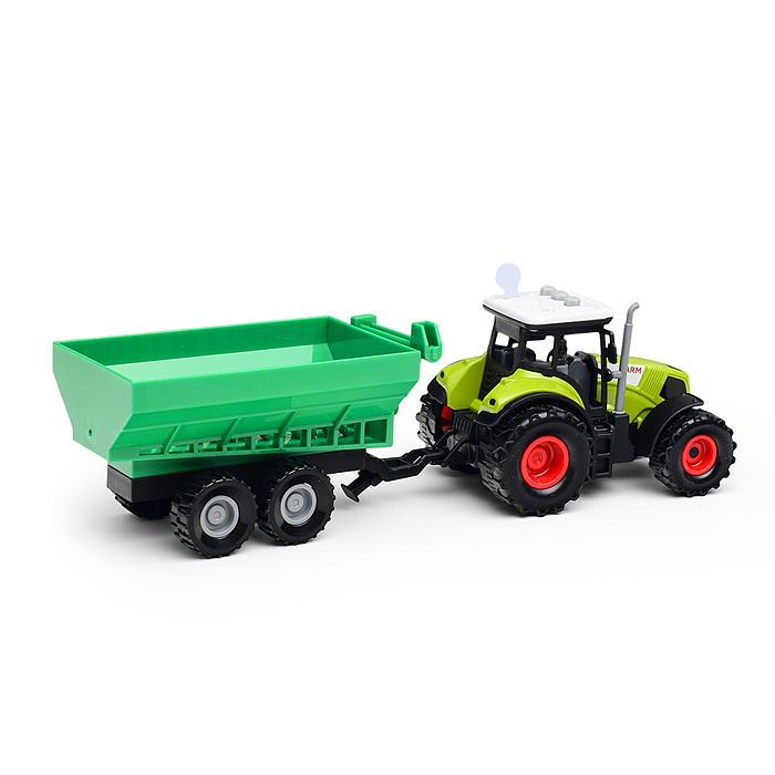 Трактор 550-3E "Фермер" с прицепом, в коробке