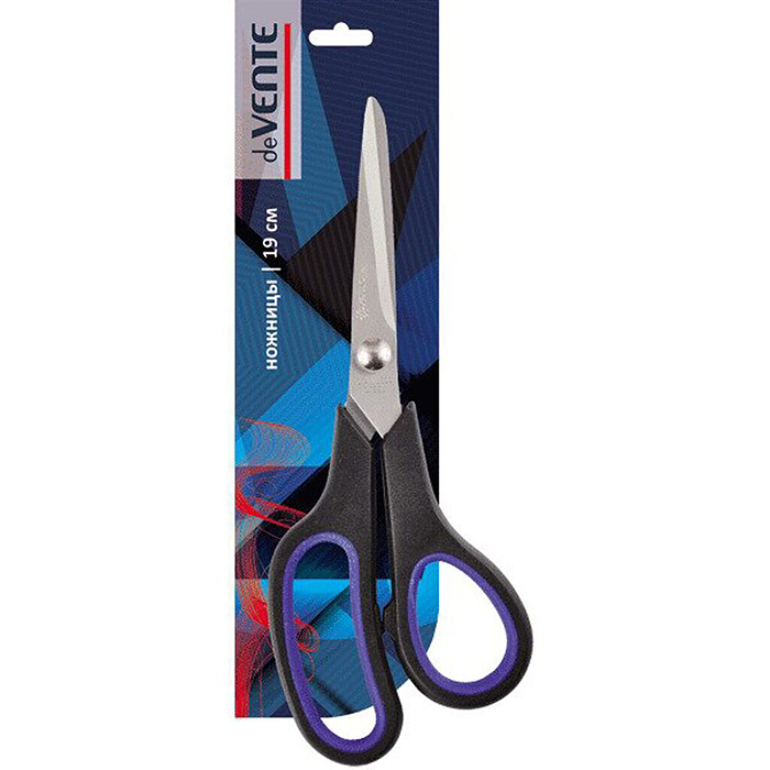 Ножницы канцелярские "Titanium" 19 см, лезвия из нержавеющей стали с титановым покрытием, д