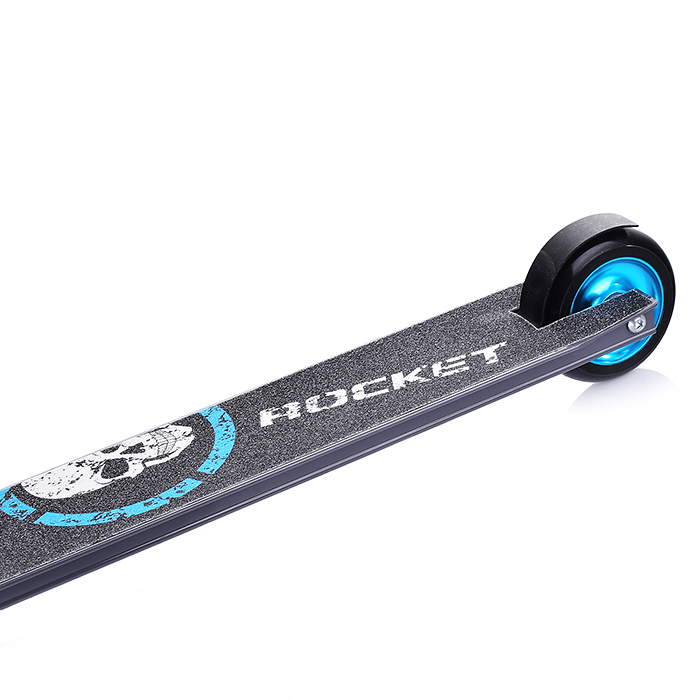 Фото к товару Самокат трюковый ROCKET, колеса PU/алюминий 100 мм,ABEC 7 Самокат трюковый ROCKET, колеса PU/алюминий 100 мм,ABEC 7